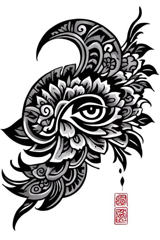 Hmong design inspired tattoo design idea