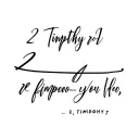 2 Timothy 1:7 tattoo design idea
