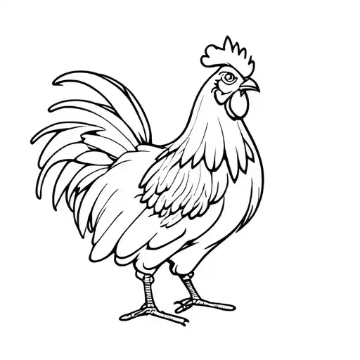 game-cock tattoo design idea