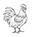 game-cock tattoo design idea