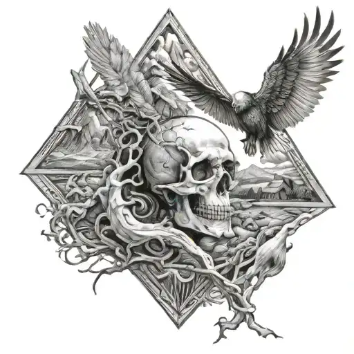 Even though I walk through the valley of the shadow of death, I will fear no evil tattoo design idea