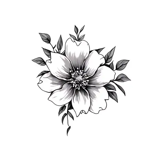Filler Floral tattoo design idea
