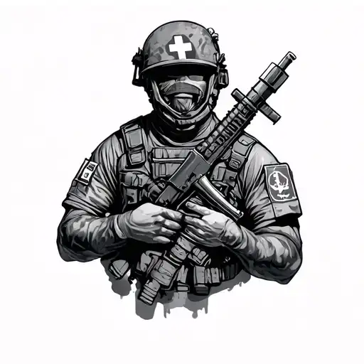 Combat Medic tattoo design idea