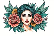 Plaster back with me tattoo design idea