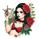 slut BBC only tattoo design idea