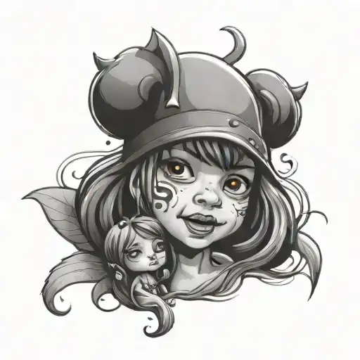 children incorporated tattoo design idea