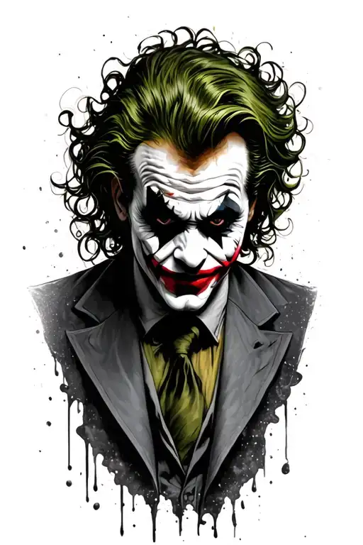 the joker why so serious tattoo design idea