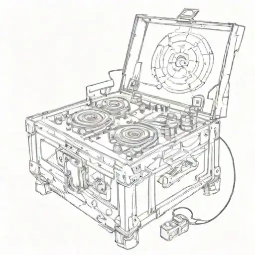 trap music tattoo design idea