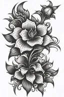Pinstriping tattoo design idea