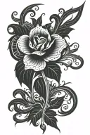 Pinstriping tattoo design idea