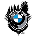 a bmw logo and half Pomona California city logo tattoo design idea