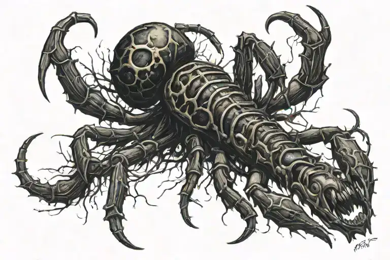 Scorpio tattoo design idea