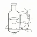 alcoholism tattoo design idea