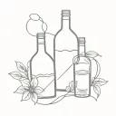alcoholism tattoo design idea