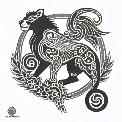 adinkra symbol the Adinkrahene, Dwennimmen, Akofena, Aya, Wawa Aba, and a Lion. as well as a small Jamaican hummingbird tattoo design idea