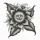 even when the sun don't shine  tattoo design idea