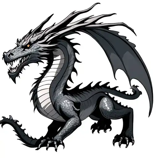 Gareth Aries Dragon tattoo design idea
