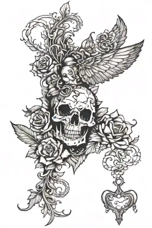 cuckold chastity tattoo design idea