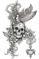 cuckold chastity tattoo design idea