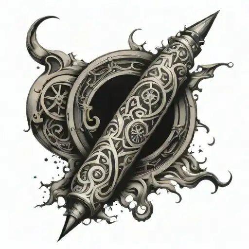 mind over matter sleeve on forearm tattoo design idea