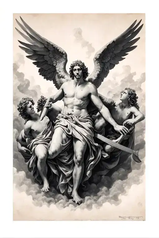 Fall of the rebel angels gustave dore tattoo design idea