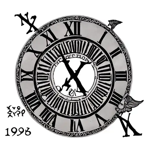1969 In Roman Numerals tattoo design idea
