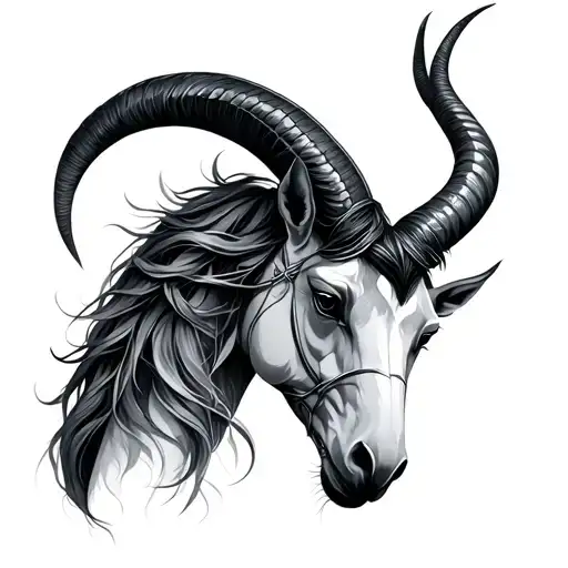 Gemini And Capricorn tattoo design idea