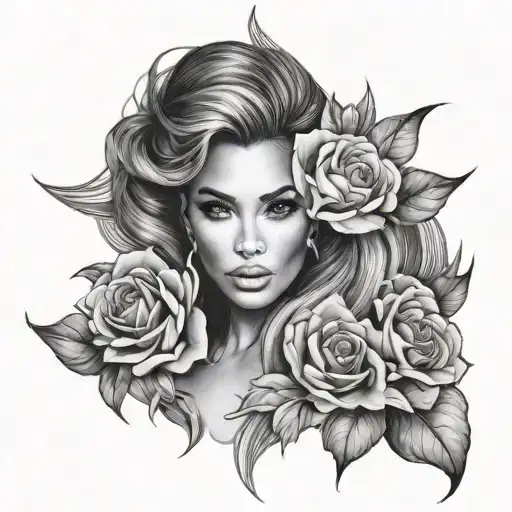kim kardashin tattoo design idea