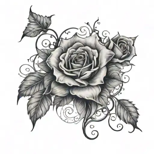dark romance genre inspired tattoo design idea