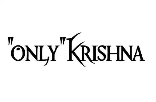 “Only Krishna” tattoo design idea