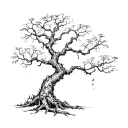 poison tree tattoo design idea