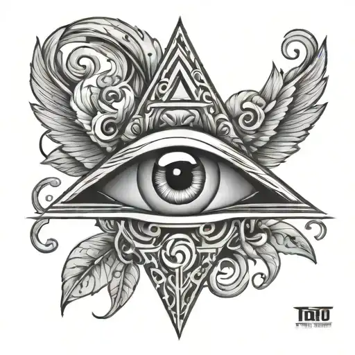 tattoo studio logo  final canvas tattoo third eye  in tringle with coil tatttoo machine  tattoo design idea