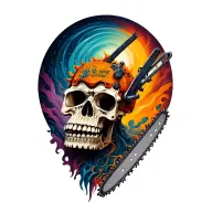 Chainsaw memorial tattoo design idea