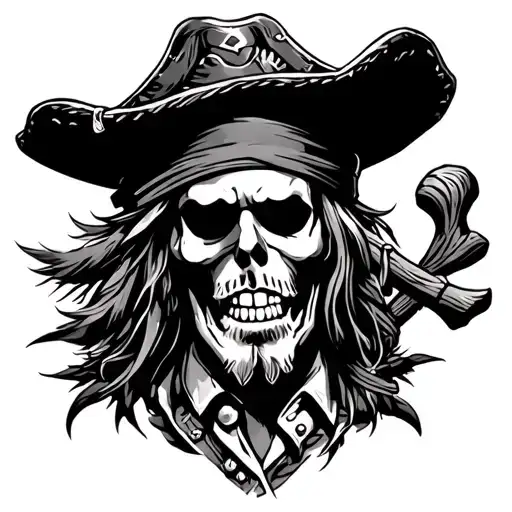 straw hat pirates crew tattoo design idea