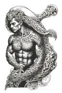 triceps tattoo design idea
