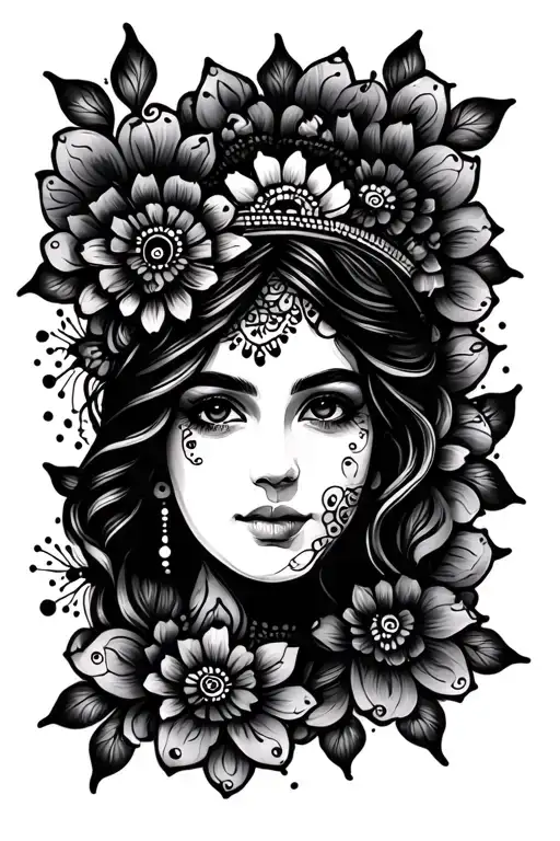 henna tattoo tattoo design idea