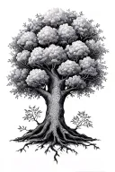 family tree tattoo design idea