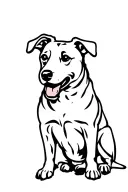 Memorial Dog tattoo design idea