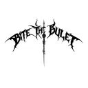 "Bite The Bullet" "Bite The Bullet" Dense Chaotic black gothic script fused with abstract forms  tattoo design idea