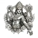 murugan arm sleeve tattoo design idea