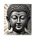 Buddha Face tattoo design idea