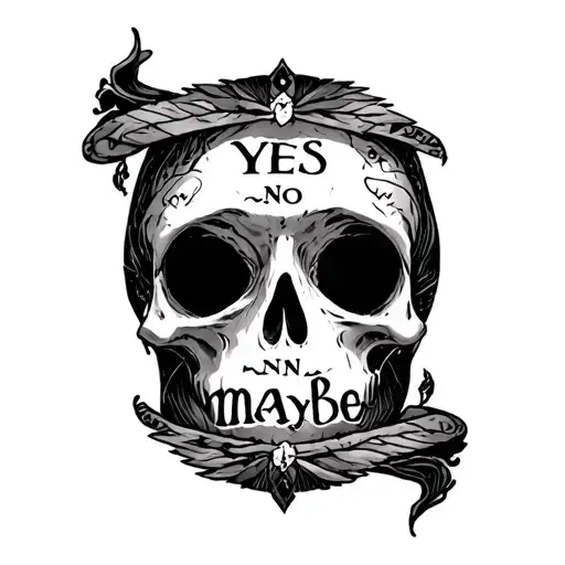 Ouija, paranormql, yes, no,maybe tattoo design idea