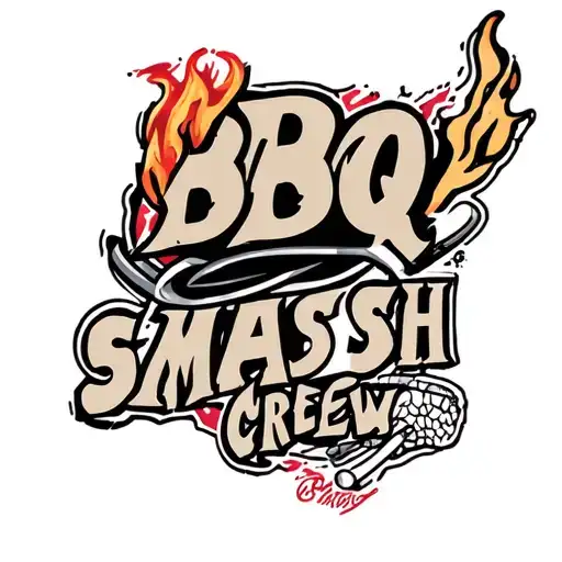 BBQ Smash Crew Logo tattoo design idea