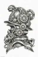firefighter helmet tattoo design idea