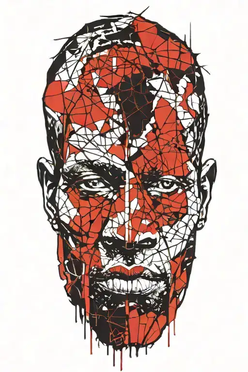 African continent tattoo design idea