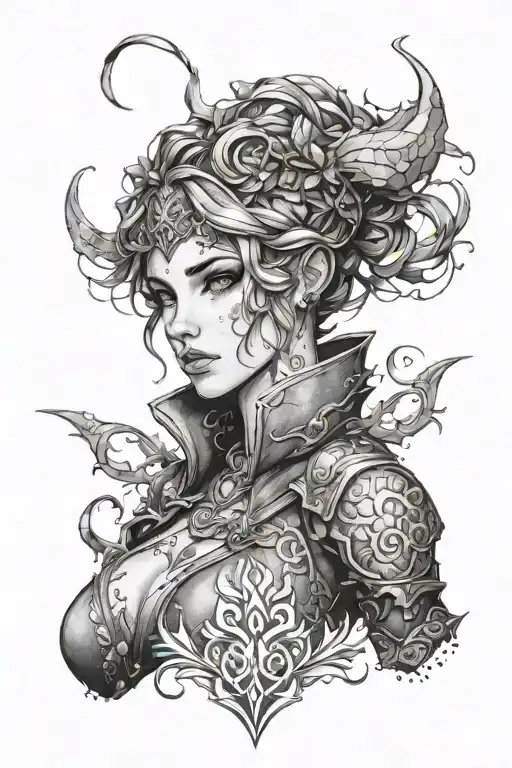 elise league of legends tattoo design idea