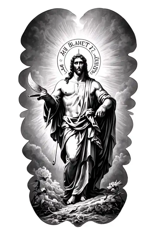 saint raphael upper arm tattoo tattoo design idea