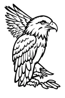 Mexican eagle tattoo design idea
