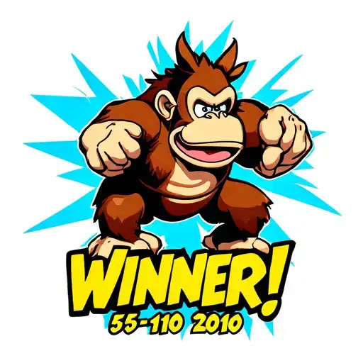 "Winner! 5-10-2010" donkey Kong winning a game tattoo design idea
