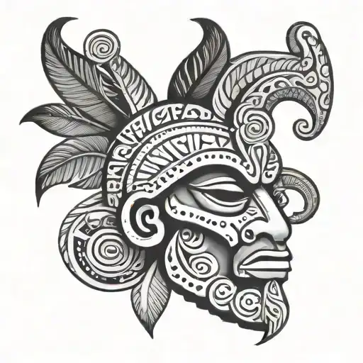 Dominican Taino tattoo design idea